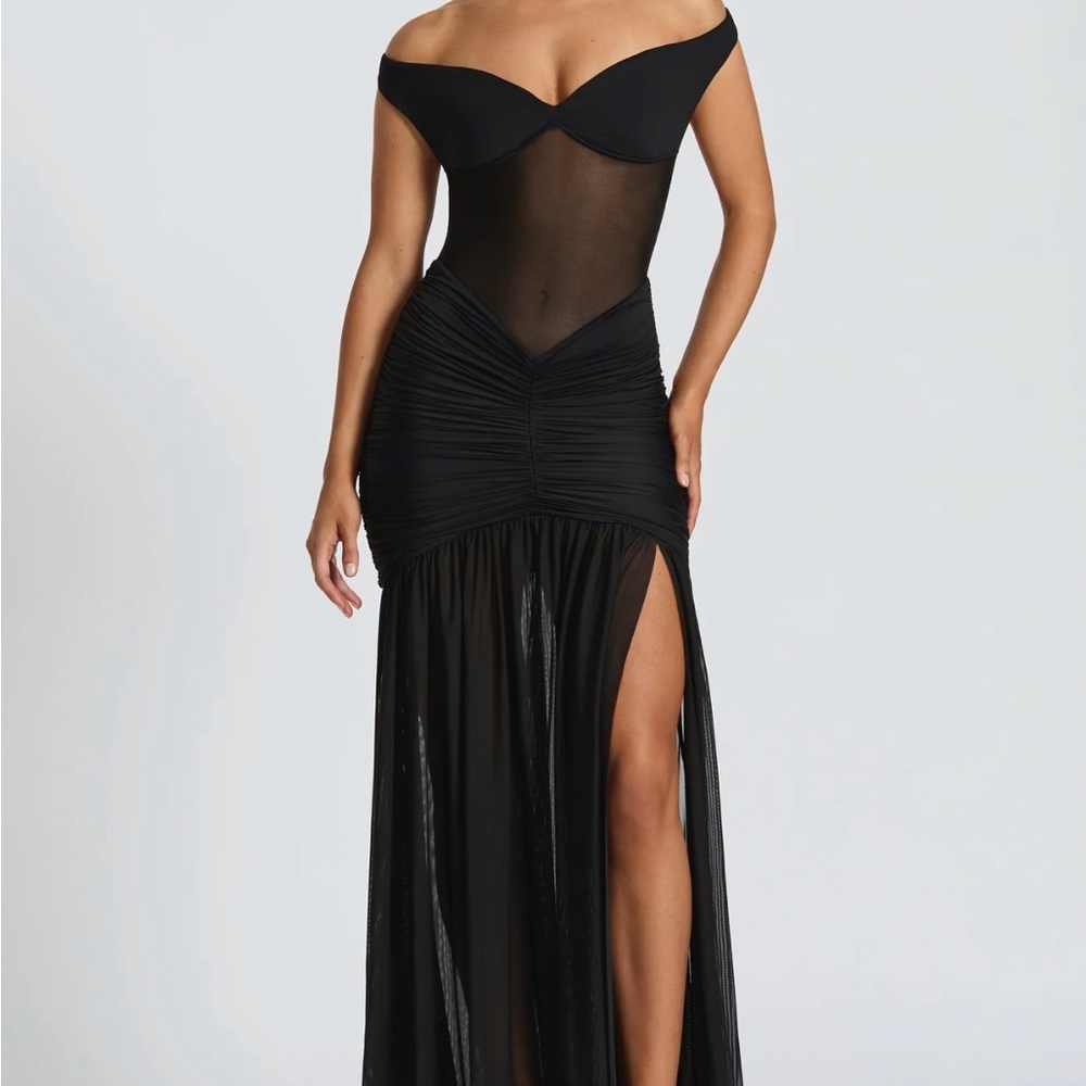 Alaia Black Strapless Evening Dress - Babyboo